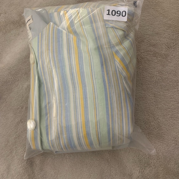 SALVATORE FERRAGAMO 2 Piece Striped Blue Yellow Suite Skirt Preppy High Fashion - Picture 13 of 15